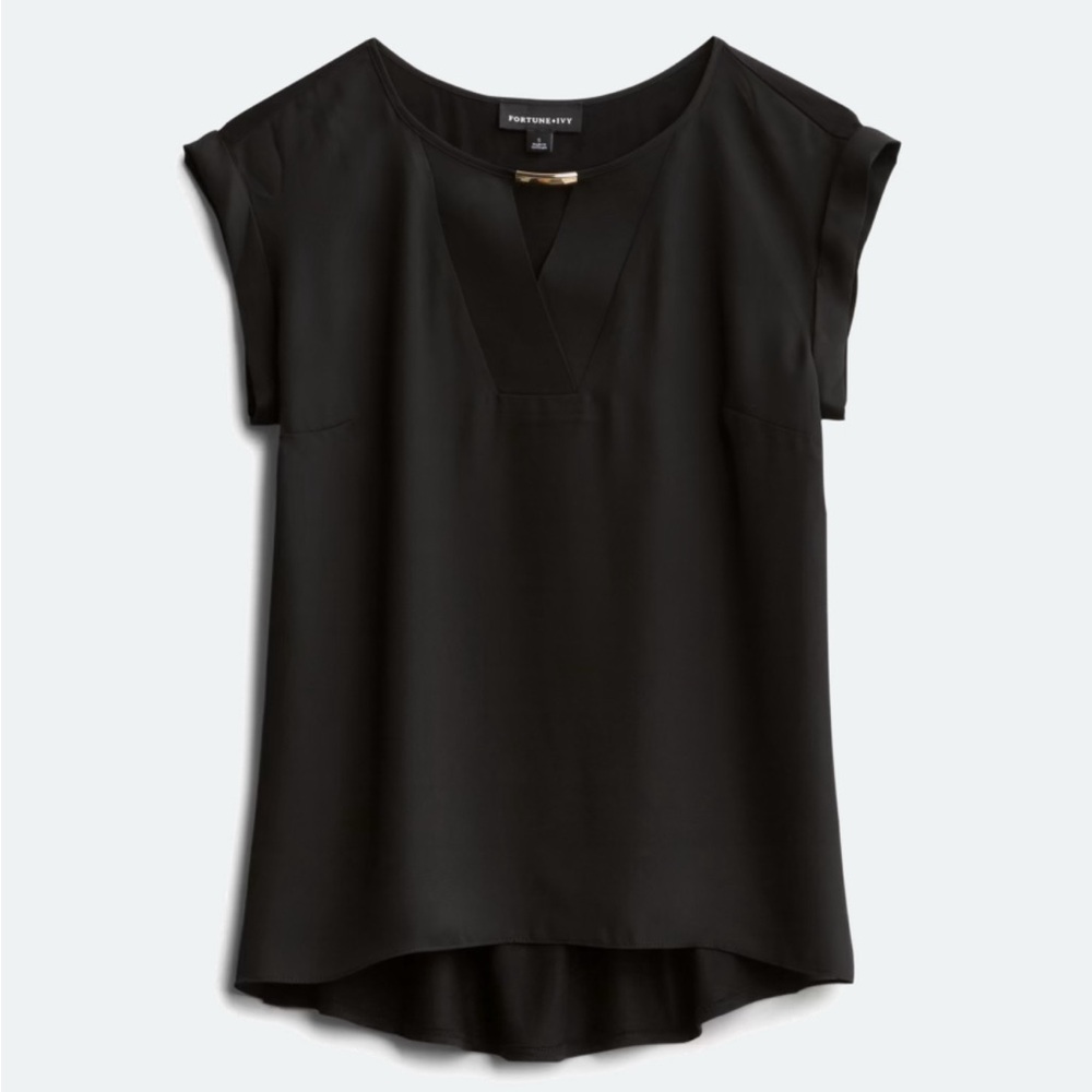 Sleek Black Blouse by Banana Republic
